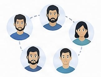 Peer-to-peer customer network