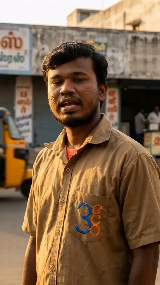 Still from the AdMitra-built 3eco driver hiring short